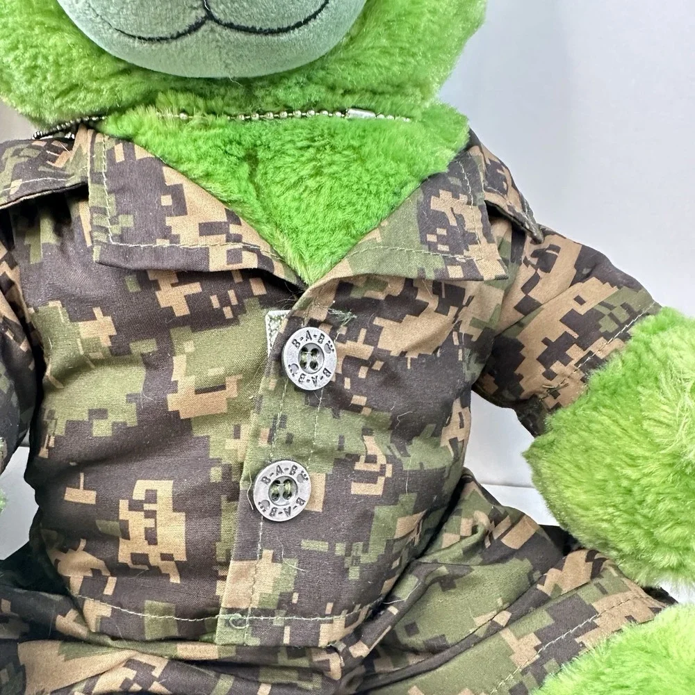 Build A Bear Super Hero Lot of 2 Bears Hulk in Fatigues and Batman with Mask